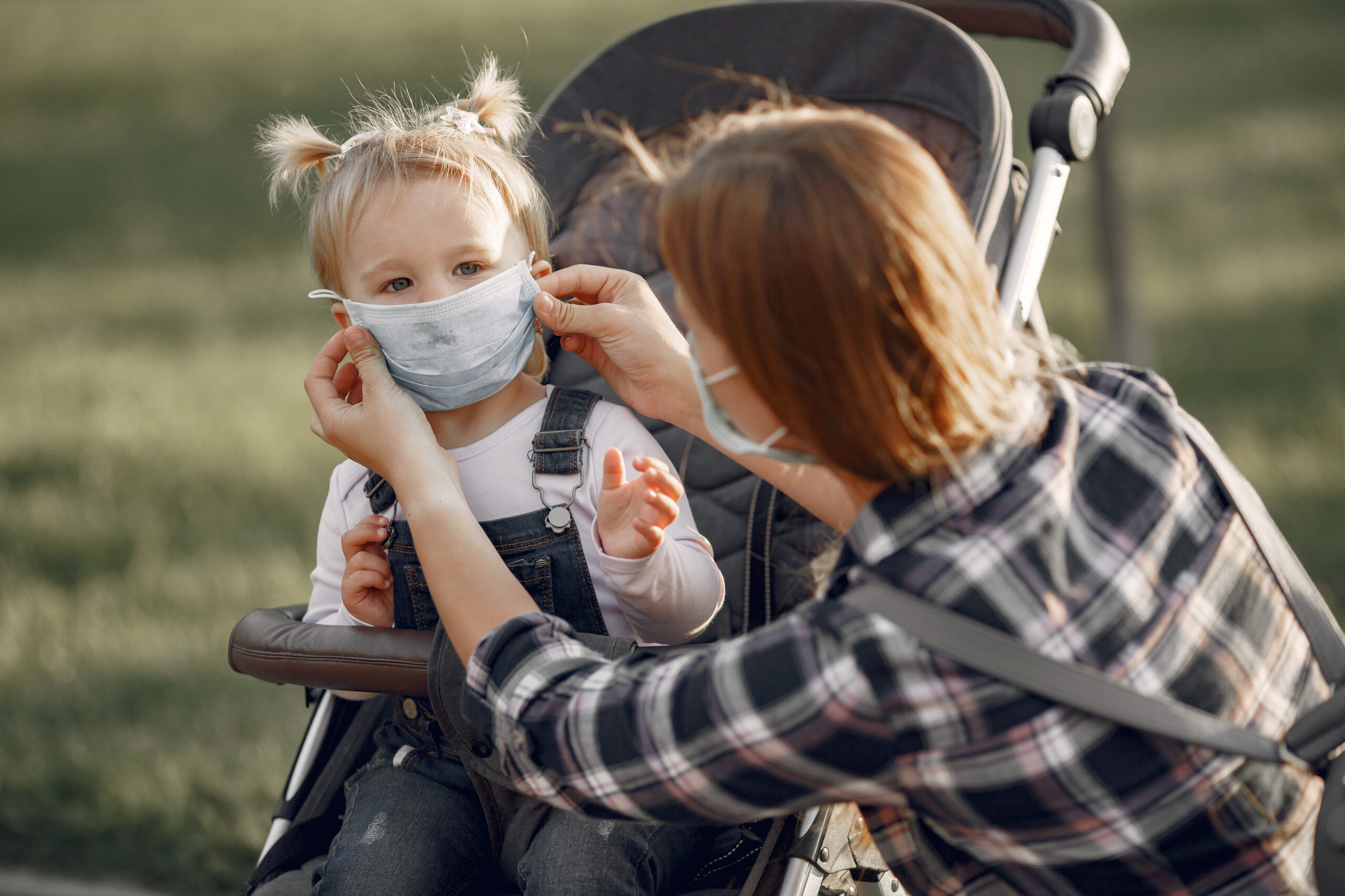 mother wearing face mask mom with baby pram pandemic taking walk outdoors scaled GAPP Program